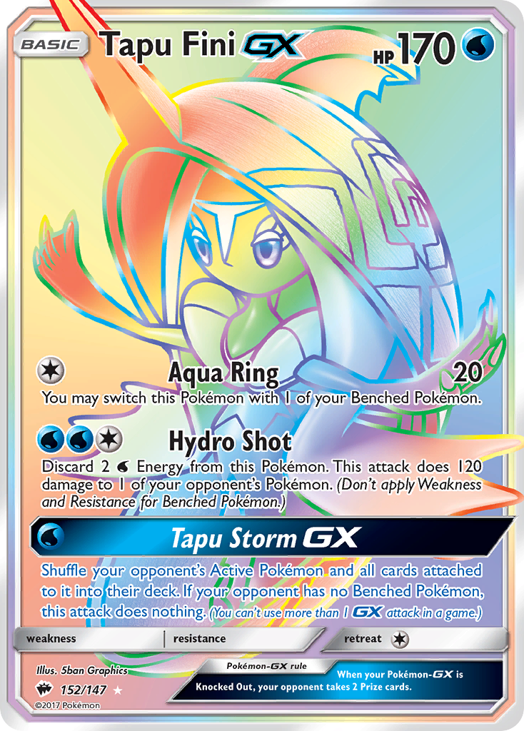 Tapu Fini GX (152/147) [Sun & Moon: Burning Shadows] | Good Games Morley