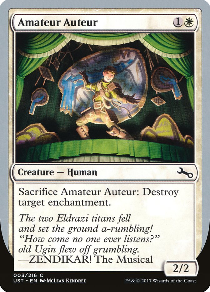 Amateur Auteur (ZENDIKAR! The Musical) [Unstable] | Good Games Morley