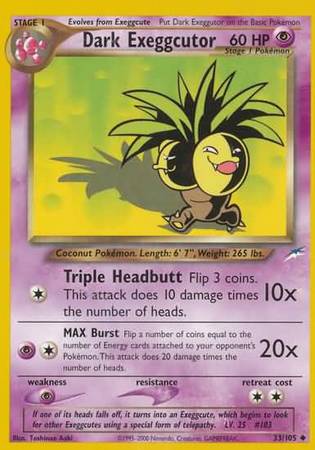 Dark Exeggutor (33/105) [Neo Destiny Unlimited] | Good Games Morley