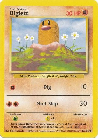 Diglett (47/102) [Base Set Unlimited] | Good Games Morley