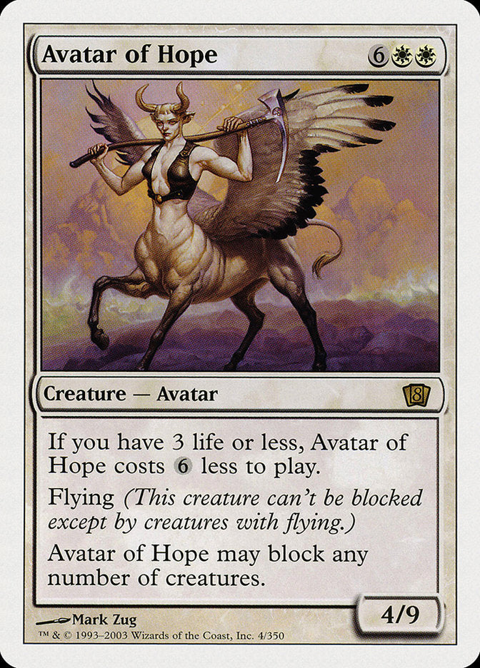 Avatar of Hope [Eighth Edition] | Good Games Morley