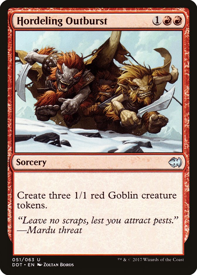 Hordeling Outburst [Duel Decks: Merfolk vs. Goblins] | Good Games Morley