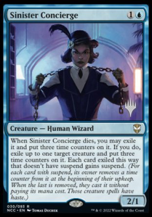 Sinister Concierge (Promo Pack) [Streets of New Capenna Commander Promos] | Good Games Morley