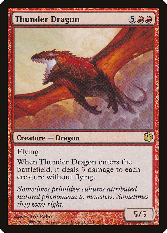 Thunder Dragon [Duel Decks: Knights vs. Dragons] | Good Games Morley