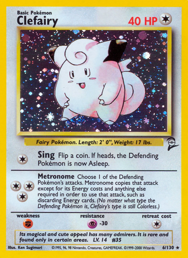 Clefairy (6/130) [Base Set 2] | Good Games Morley