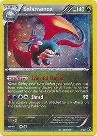 Salamence (8/20) (Cosmos Holo) (Blister Exclusive) [Black & White: Dragon Vault] | Good Games Morley