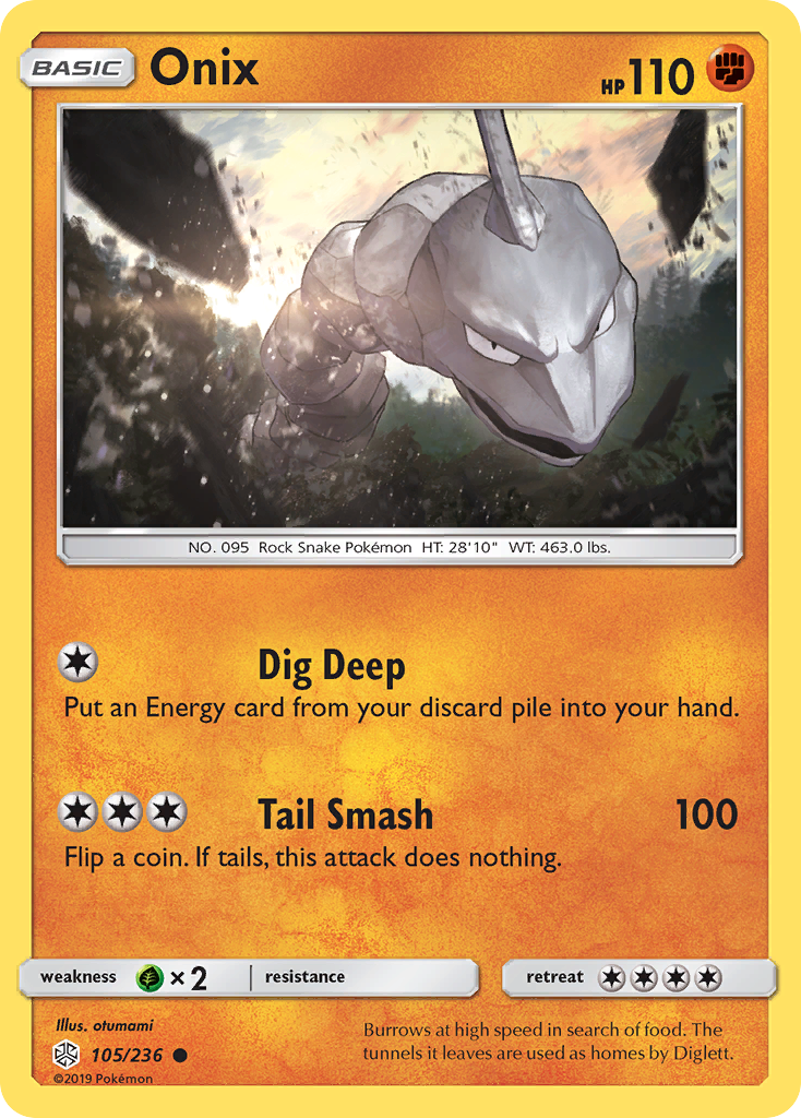 Onix (105/236) [Sun & Moon: Cosmic Eclipse] | Good Games Morley