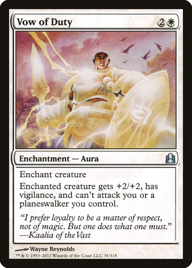 Vow of Duty [Commander 2011] | Good Games Morley