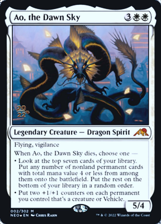 Ao, the Dawn Sky [Kamigawa: Neon Dynasty Prerelease Promos] | Good Games Morley