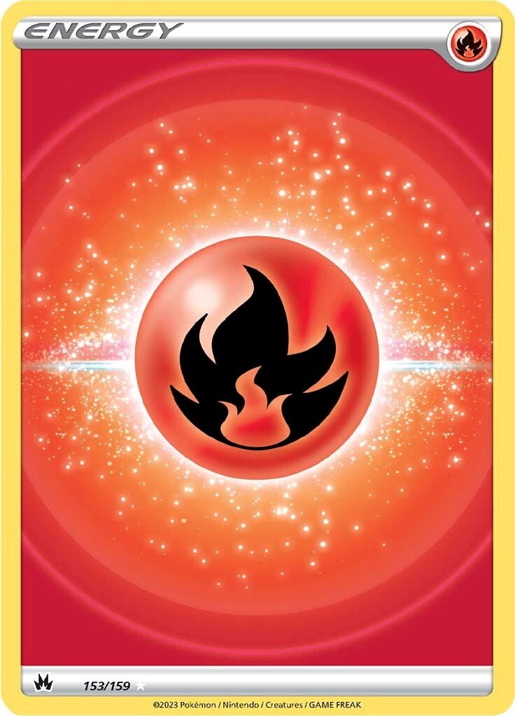 Fire Energy (153/159) (Texture Full Art) [Sword & Shield: Crown Zenith] | Good Games Morley
