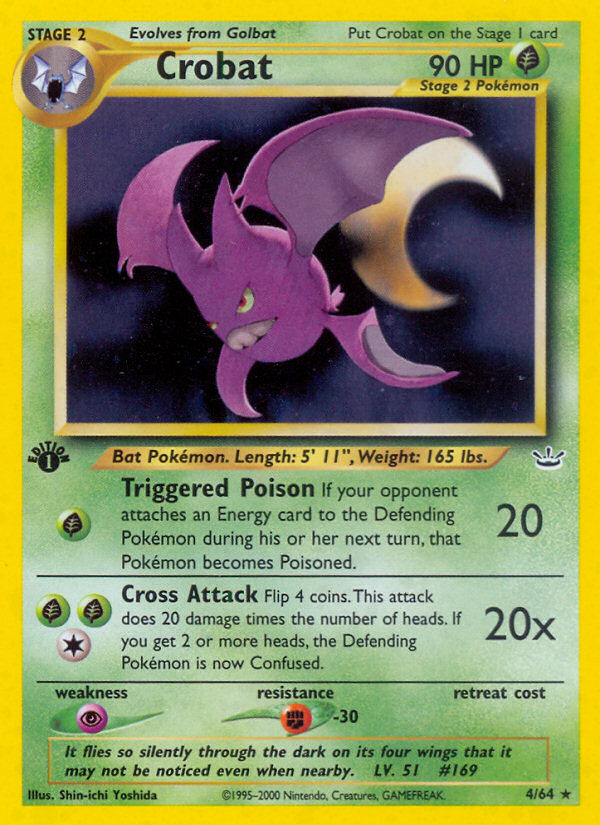 Crobat (4/64) [Neo Revelation 1st Edition] | Good Games Morley