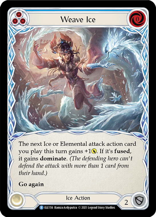 Weave Ice (Blue) [ELE156] (Tales of Aria)  1st Edition Normal | Good Games Morley