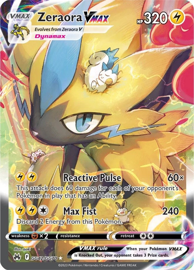 Zeraora VMAX (GG42/GG70) [Sword & Shield: Crown Zenith] | Good Games Morley