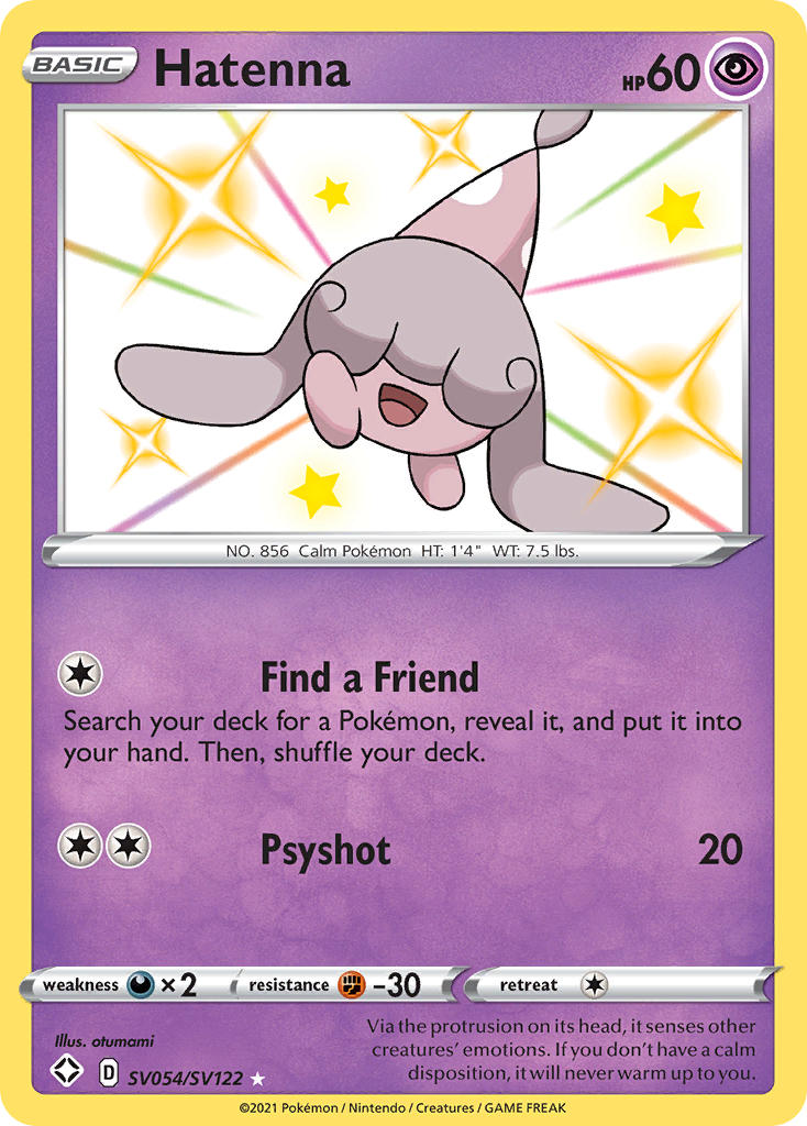 Hatenna (SV054/SV122) [Sword & Shield: Shining Fates] | Good Games Morley