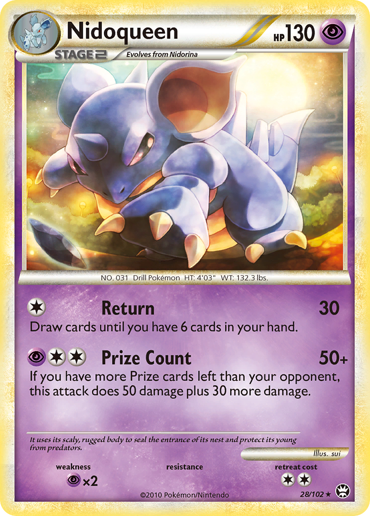 Nidoqueen (28/102) [HeartGold & SoulSilver: Triumphant] | Good Games Morley
