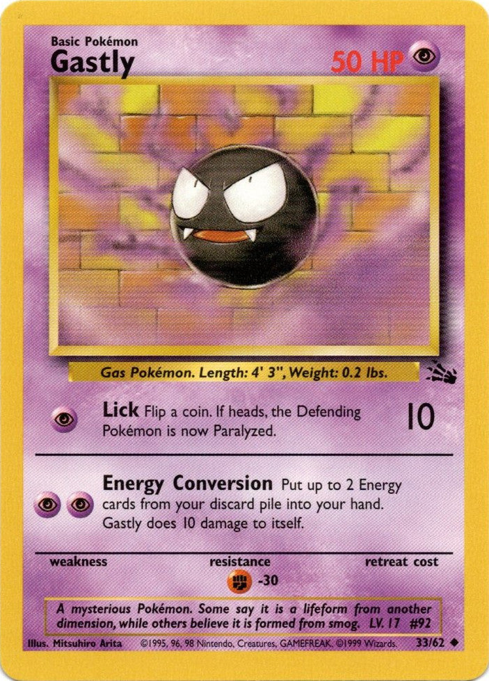 Gastly (33/62) [Fossil Unlimited] | Good Games Morley