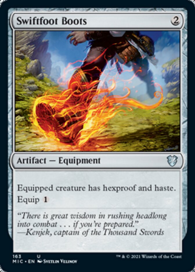 Swiftfoot Boots [Innistrad: Midnight Hunt Commander] | Good Games Morley