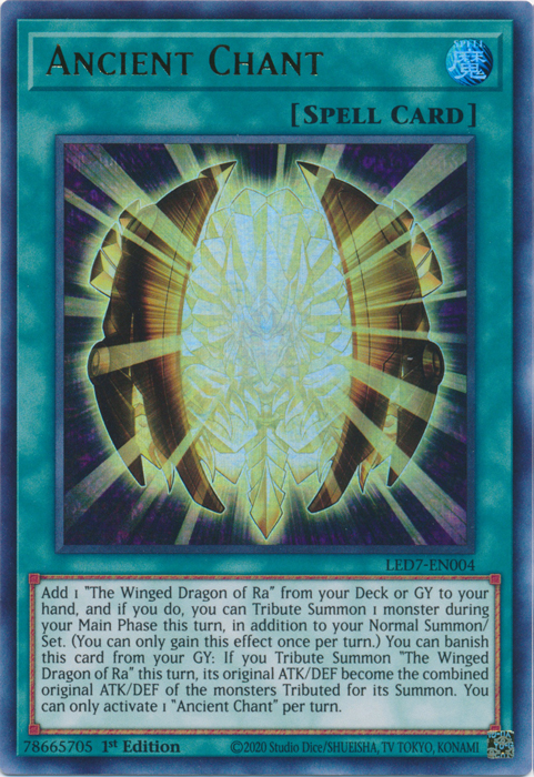 Ancient Chant [LED7-EN004] Ultra Rare | Good Games Morley
