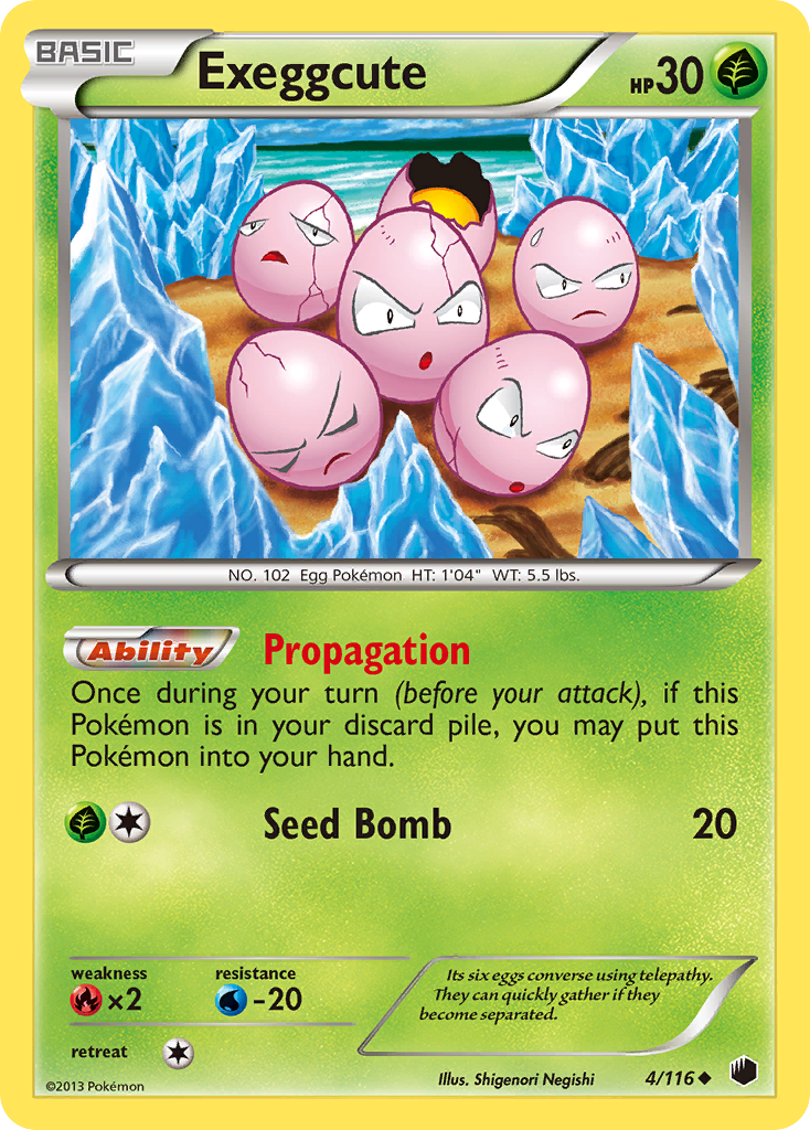 Exeggcute (4/116) [Black & White: Plasma Freeze] | Good Games Morley