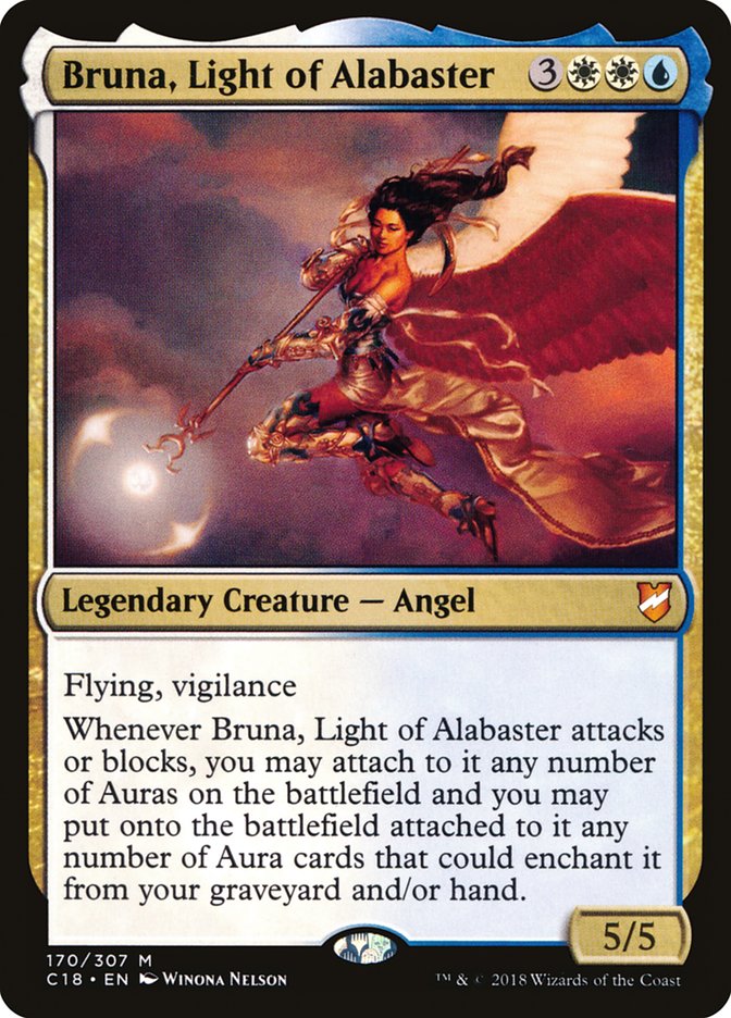 Bruna, Light of Alabaster (Oversized) [Commander 2018 Oversized] | Good Games Morley