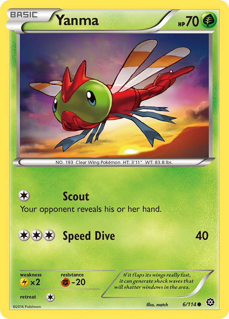 Yanma (6/114) [XY: Steam Siege] | Good Games Morley