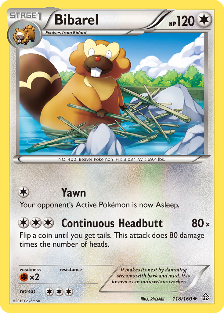 Bibarel (118/160) [XY: Primal Clash] | Good Games Morley