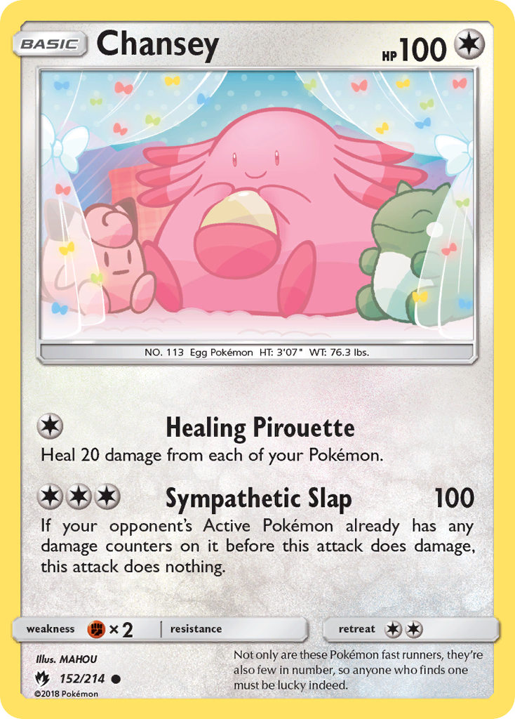 Chansey (152/214) [Sun & Moon: Lost Thunder] | Good Games Morley