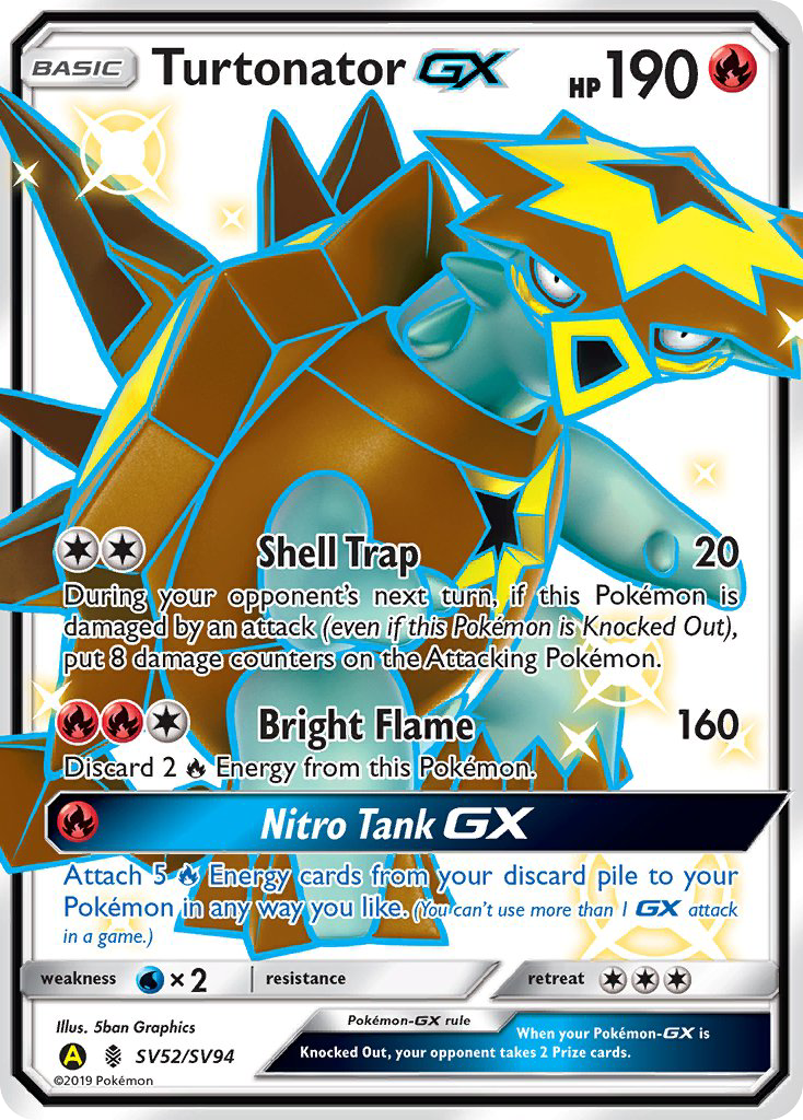 Turtonator GX (SV52/SV94) [Sun & Moon: Hidden Fates - Shiny Vault] | Good Games Morley