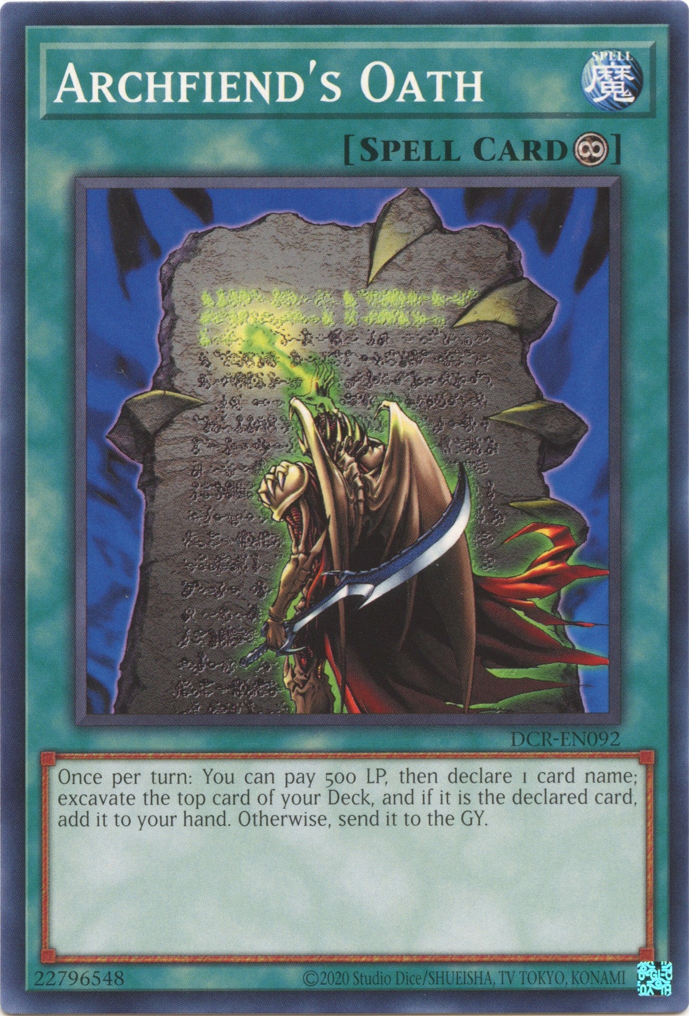 Archfiend's Oath (25th Anniversary) [DCR-EN092] Common | Good Games Morley