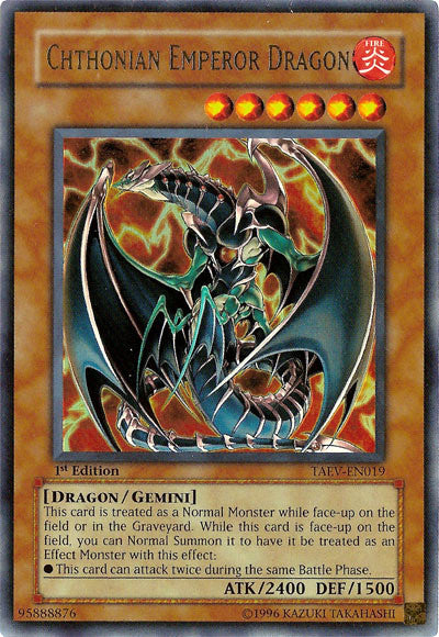 Chthonian Emperor Dragon [TAEV-EN019] Ultra Rare | Good Games Morley