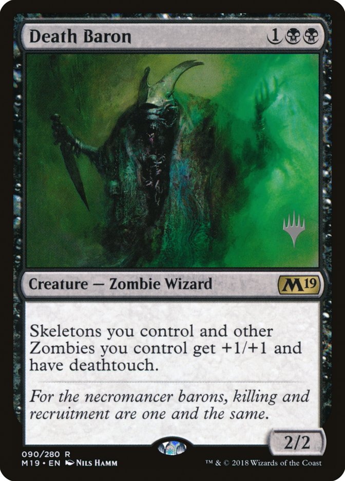 Death Baron (Promo Pack) [Core Set 2019 Promos] | Good Games Morley