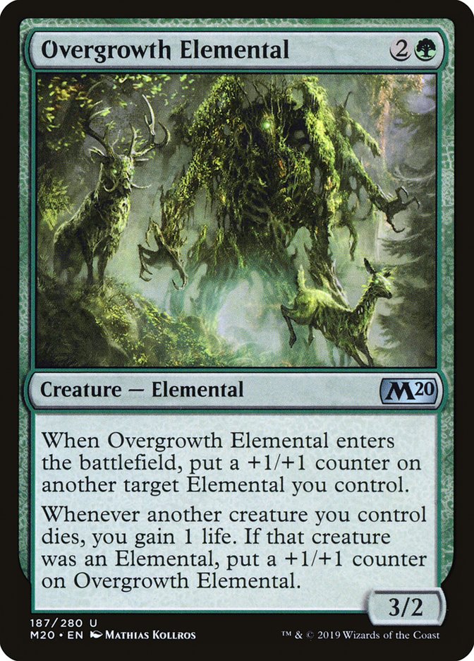 Overgrowth Elemental [Core Set 2020] | Good Games Morley