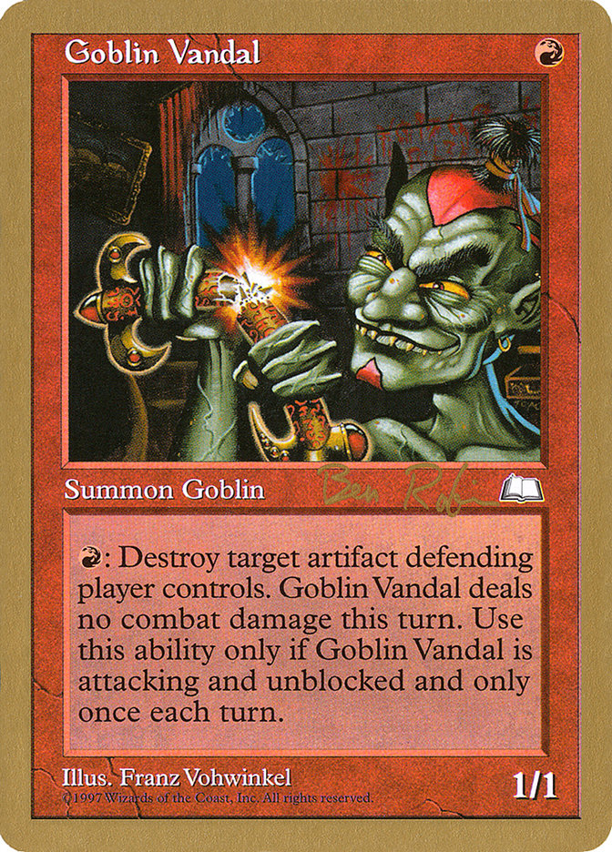 Goblin Vandal (Ben Rubin) [World Championship Decks 1998] | Good Games Morley