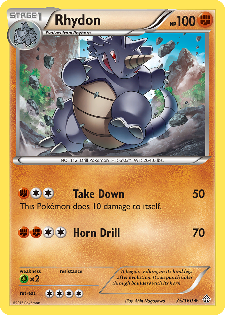 Rhydon (75/160) [XY: Primal Clash] | Good Games Morley