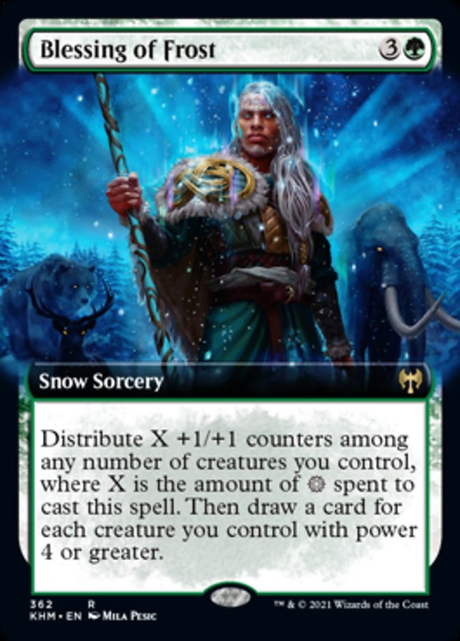 Blessing of Frost (Extended Art) [Kaldheim] | Good Games Morley