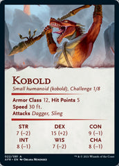 Kobold Art Card (Gold-Stamped Signature) [Dungeons & Dragons: Adventures in the Forgotten Realms Art Series] | Good Games Morley