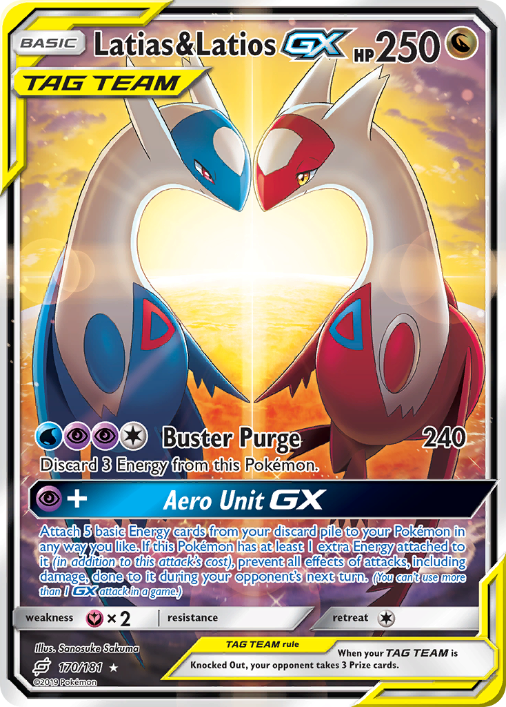 Latias & Latios GX (170/181) [Sun & Moon: Team Up] | Good Games Morley