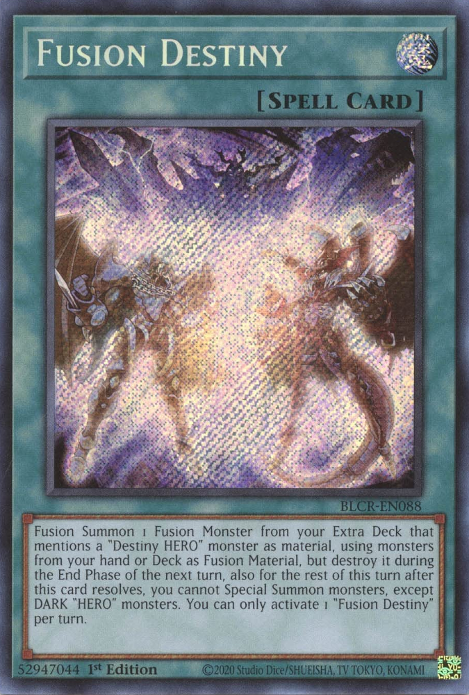 Fusion Destiny [BLCR-EN088] Secret Rare | Good Games Morley
