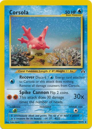 Corsola (37/75) [Neo Discovery Unlimited] | Good Games Morley