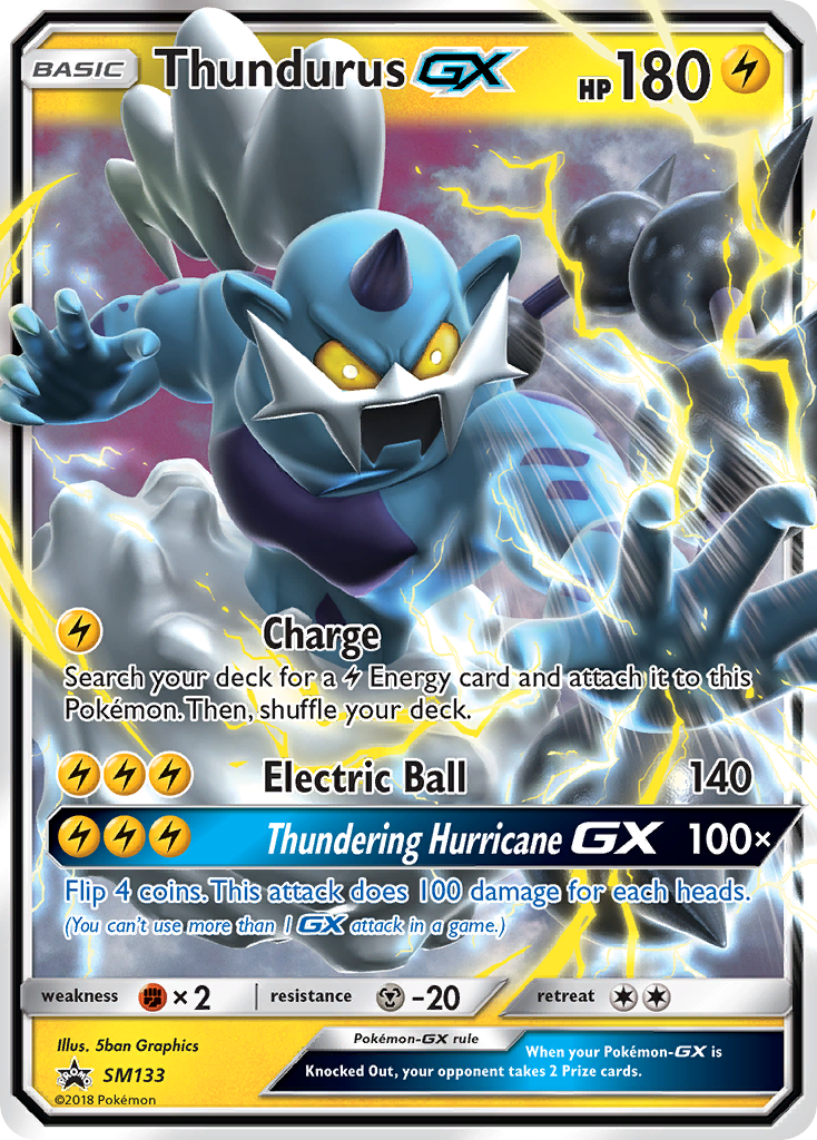 Thundurus GX (SM133) [Sun & Moon: Black Star Promos] | Good Games Morley
