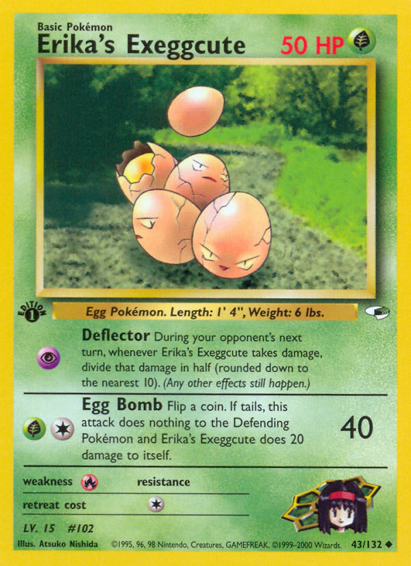 Erika's Exeggcute (43/132) [Gym Heroes 1st Edition] | Good Games Morley