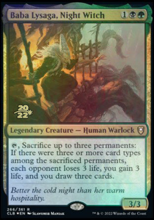 Baba Lysaga, Night Witch [Commander Legends: Battle for Baldur's Gate Prerelease Promos] | Good Games Morley