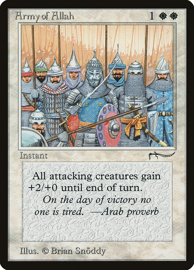 Army of Allah (Light Mana Cost) [Arabian Nights] | Good Games Morley