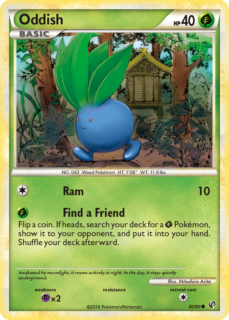 Oddish (60/90) [HeartGold & SoulSilver: Undaunted] | Good Games Morley