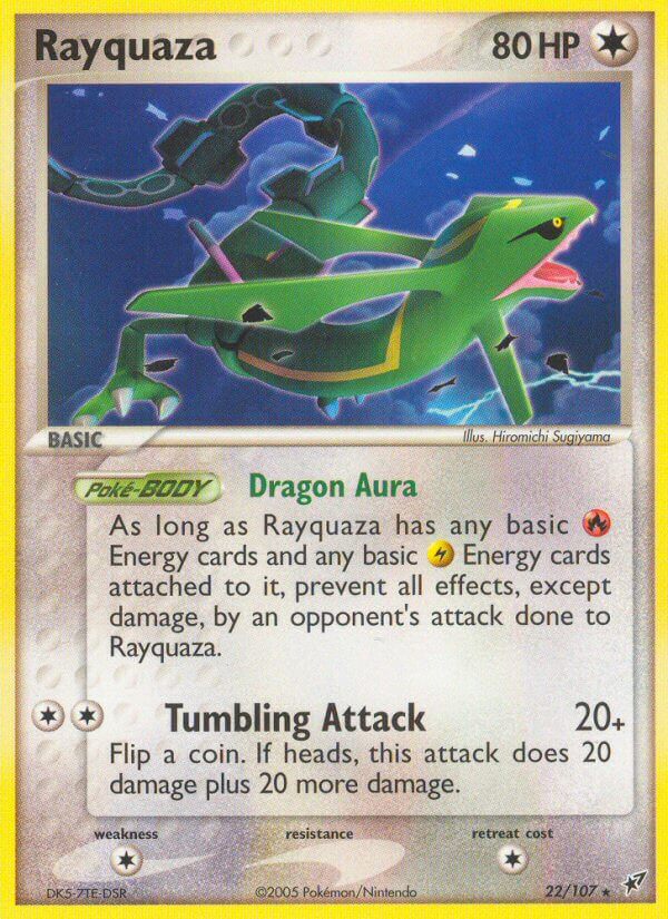 Rayquaza (22/107) (Theme Deck Exclusive) [EX: Deoxys] | Good Games Morley
