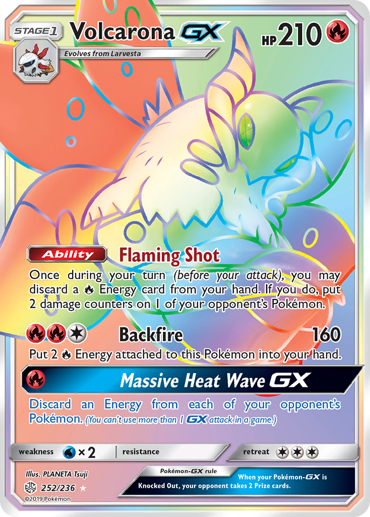 Volcarona GX (252/236) [Sun & Moon: Cosmic Eclipse] | Good Games Morley