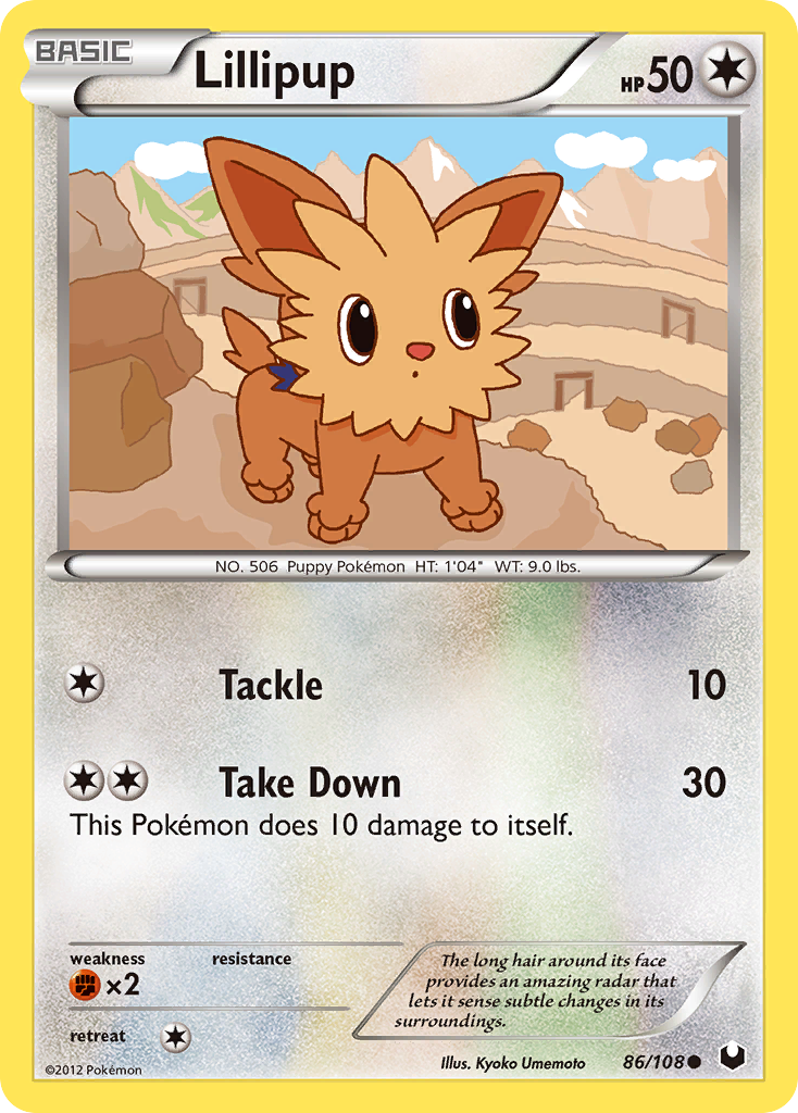 Lillipup (86/108) [Black & White: Dark Explorers] | Good Games Morley