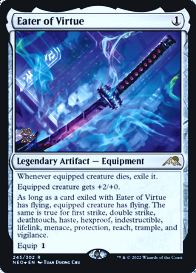 Eater of Virtue [Kamigawa: Neon Dynasty Prerelease Promos] | Good Games Morley