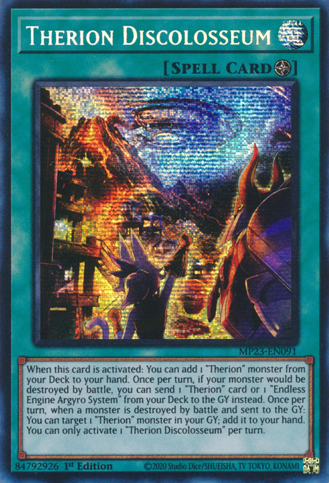 Therion Discolosseum [MP23-EN091] Prismatic Secret Rare | Good Games Morley