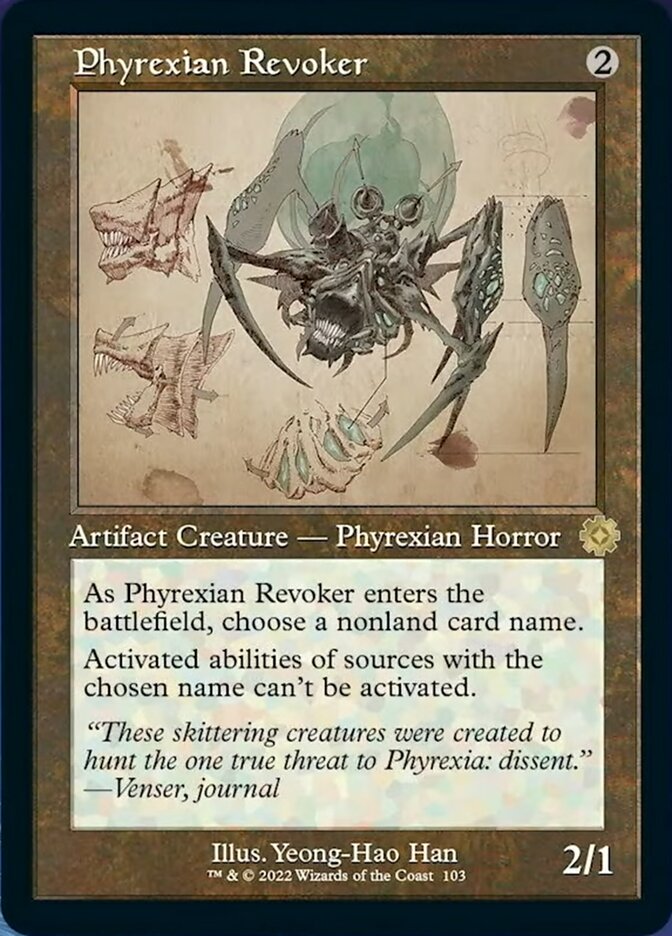 Phyrexian Revoker (Retro Schematic) [The Brothers' War Retro Artifacts] | Good Games Morley